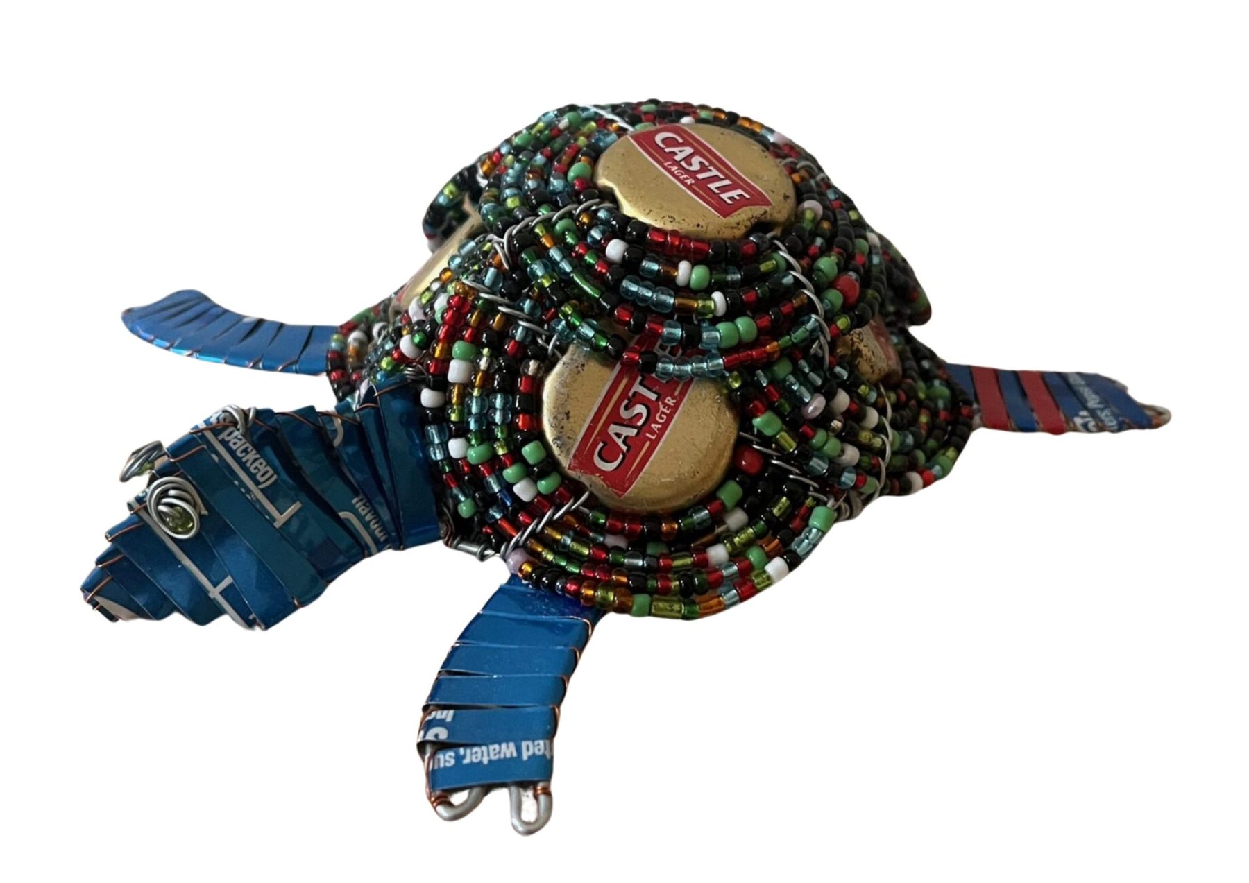 Tortoise /Turtle -Tin – Can & Beads