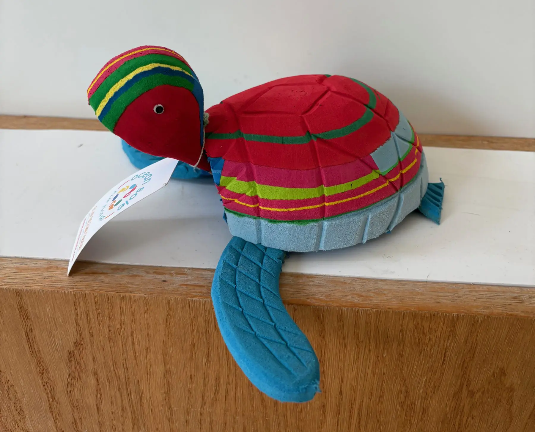 Turtle -Recycled Flip -Flops - Rock Art