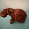 Hippo Sitting -Red Marble
